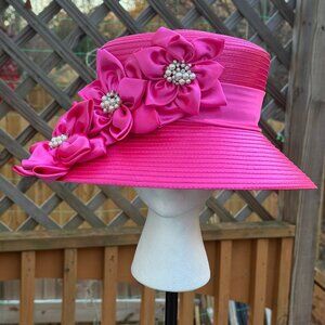 PINK HAT KENTUCKY DERBY OR CHURCH SERVICE HAT!